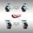 4 Piece Polyurethane Caster Set