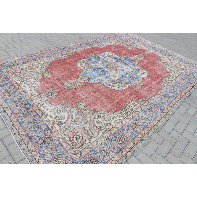 Tapis turc surdimensionné en laine rouge pour décoration intérieure et offre en gros