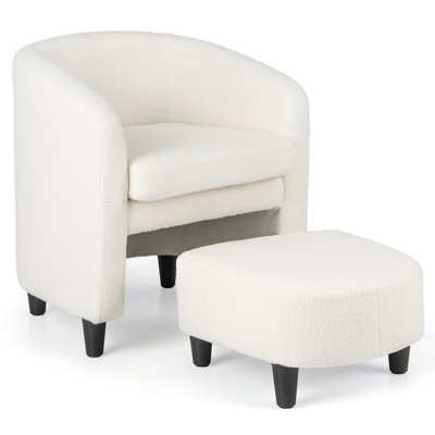 Saihou Upholstered Teddy Accent Chair
