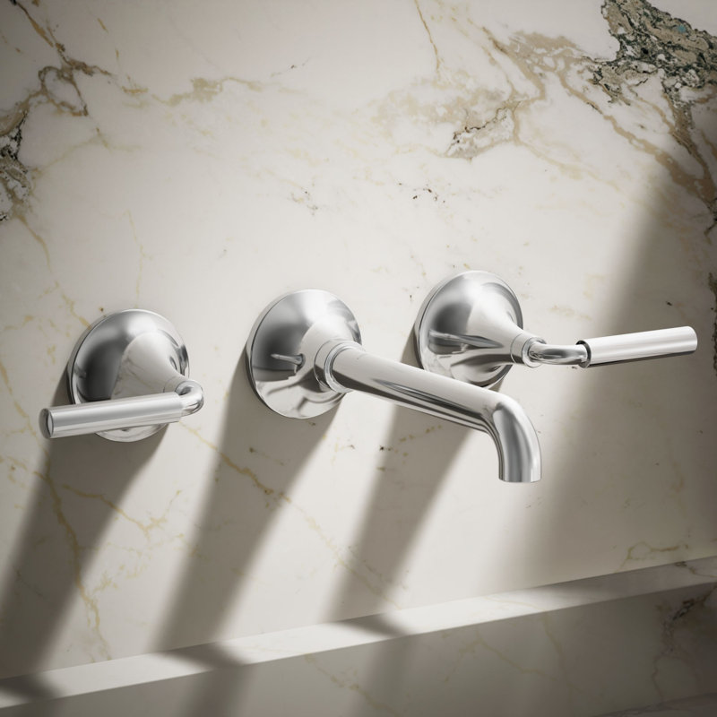 Tone Wall-Mount Bathroom Sink Faucet Trim, Polished Chrome