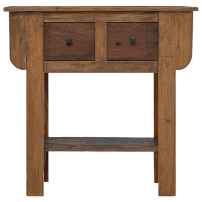 Console Table Mixed Recycled Wood 80x35x80 cm
