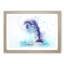 Jumping Dolphin in Abstract - Picture Frame Painting Print-55609935-55609937