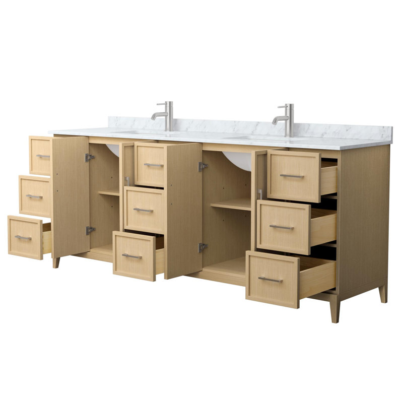 Elan 84'' W Vanity, Tan, Brushed Nickel