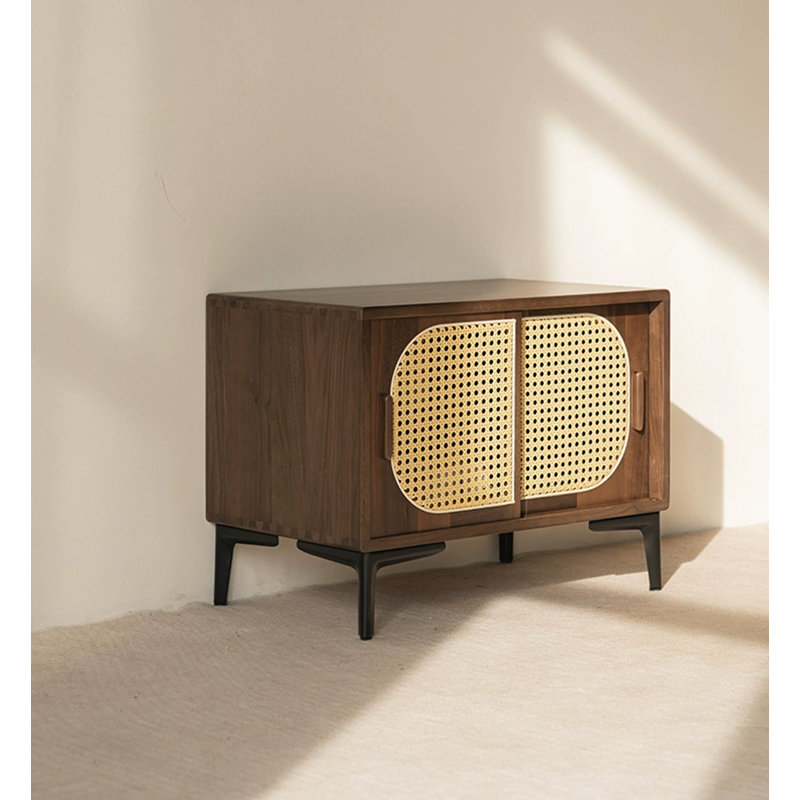 Banc de rangement en bois massif, Brun