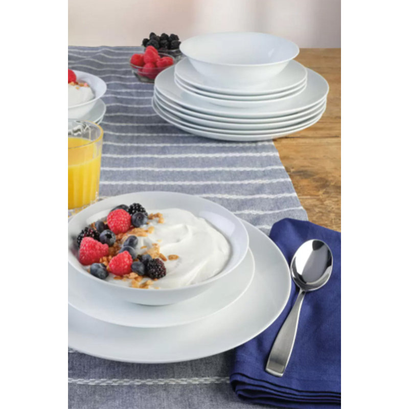 Bujanov Piece Porcelain Dinnerware Set - Service for 6