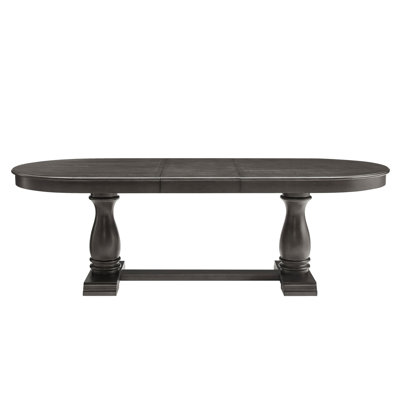 94.06 Inch Extendable Wooden Dining Table For 6 Persons,Long Expandable Curved Dining Table,Mid Century Modern Large Kitchen Table For Living Room,Restaurant