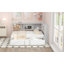 Lit de jour en métal avec lit gigogne, armoires de rangement et ports USB-1495612886