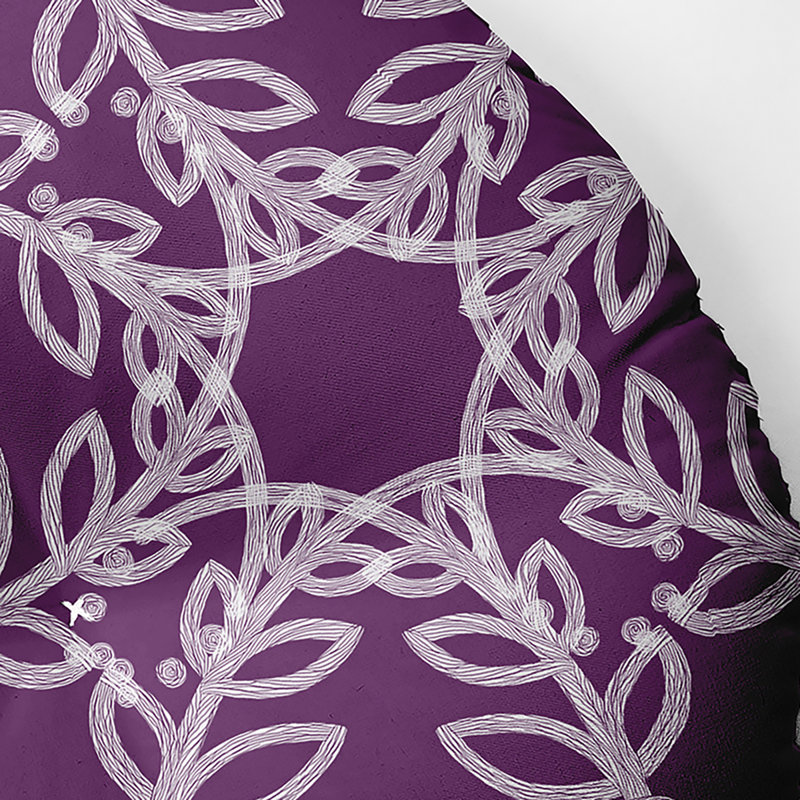 Coussin 340_Web Art, Mauve, 30 po x 30 po