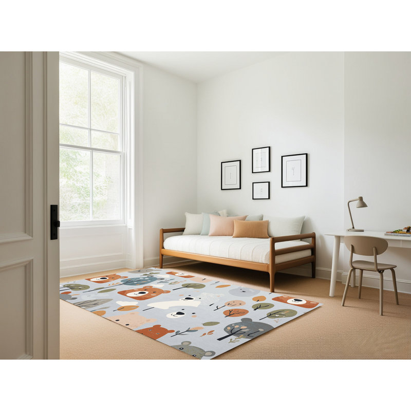 Tapis pour enfants East Urban Home, Rectangle 7 pi x 9 pi