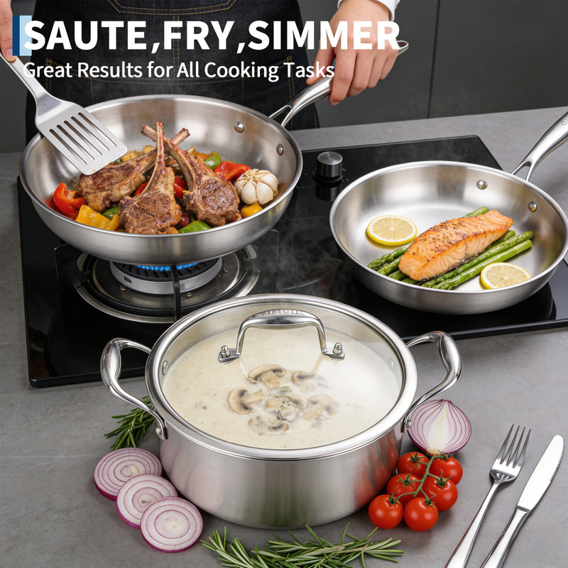 11 - Piece Stainless Steel Cookware Set