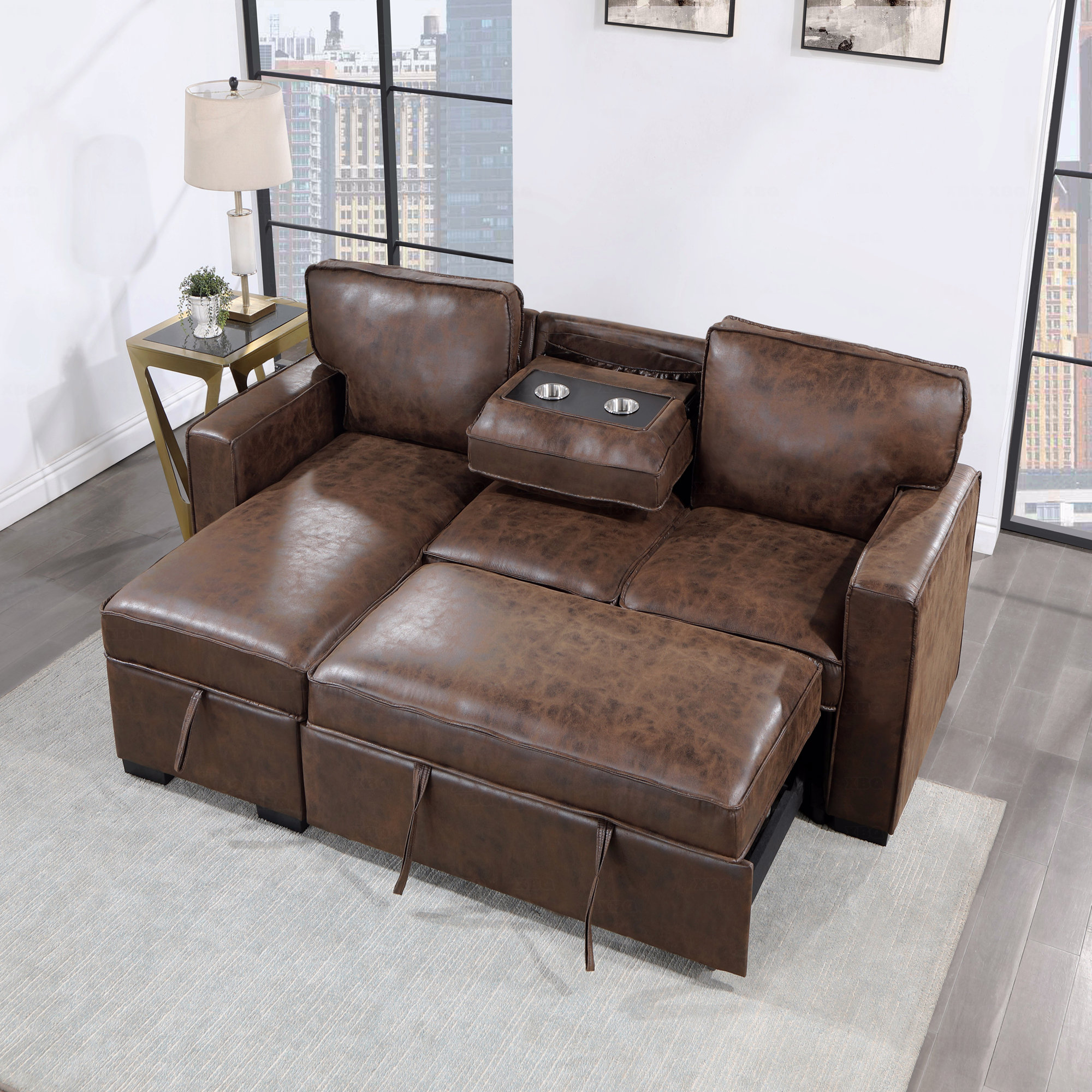 Latitude Run® Reversible Pull Out Sofa Bed - Wayfair Canada