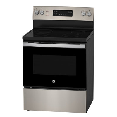 Ge 30" Electric Freestanding Range With Storage Drawer  - Jcb630svss