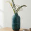 Vase en céramique émaillée faite à la main Greenish