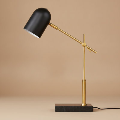 Lampe de table ou de bureau en forme de dôme en marbre Latesh