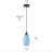 1-Dumb black dimmable blue glass pendant light