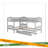 Twin L-Shaped Bunk Bed With Trundle-836197747