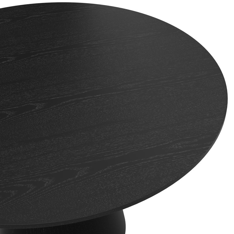 Araea Round Black Pedestal Dining Table