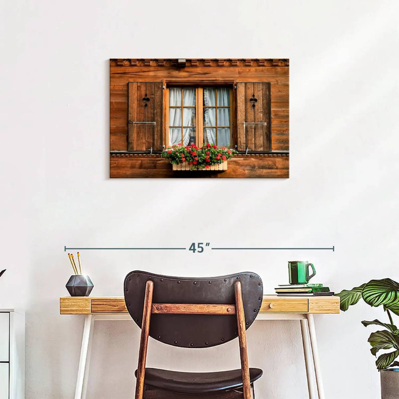 Lilie House Window, 20" H x 30" W