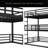 Bunk Bed, Metal Triple Bunk Bed With Safety Guardrails-1720621256-1720621259