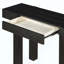 Console rustique minimaliste avec tiroir caché, prise de courant latérale, table d'entrée en bois pour les entrées, les salons et les bureaux à domicile (noir)-1660863250