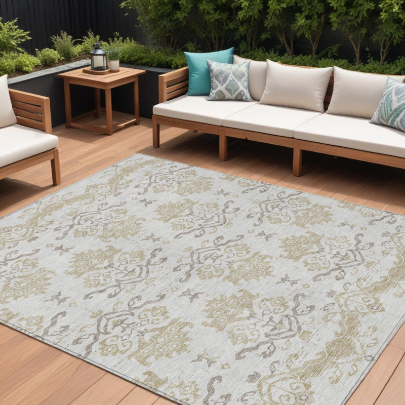 Tapis intérieur lavable oriental beige ivoire 10 pi x 14 pi