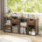  1 Pcs 3-cube Bookshelf 2-tier Open Shelf Bookcase With Drawer Home Storage Organizer