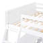 Lit double superposé au dessus d'un lit double avec bureau-1932914406