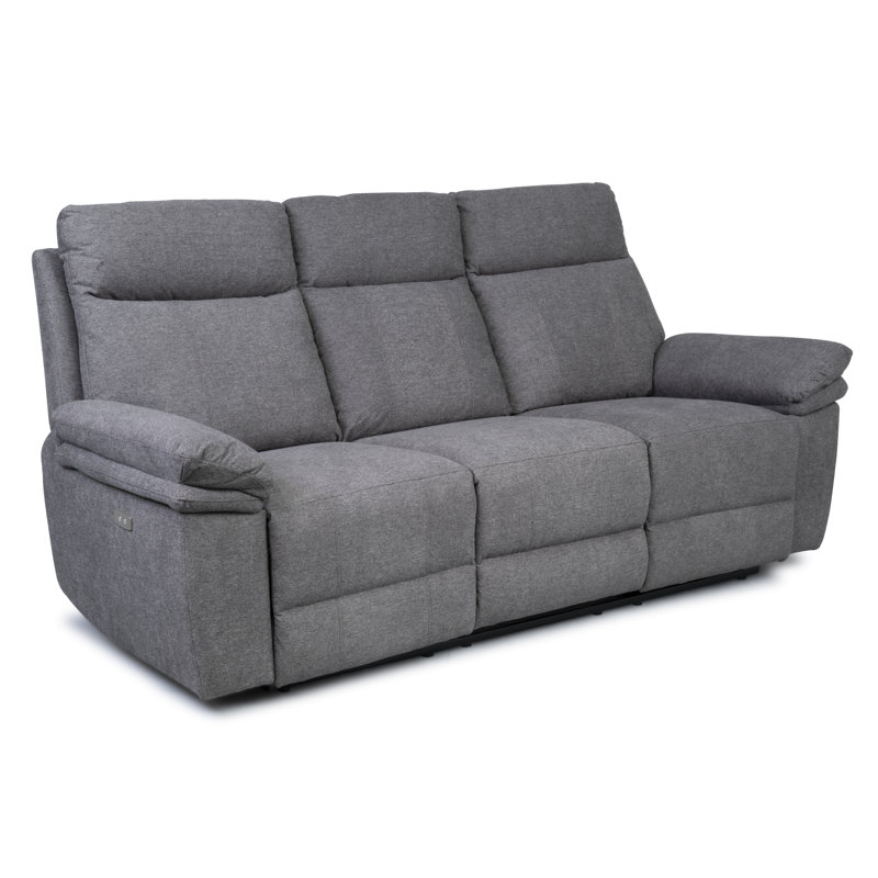 Cooney 3 Seater Electric Reclining Sofa, Dark Grey