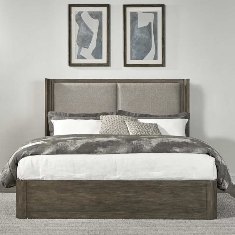 Shaly Queen Shelter Bed w/ Two Upholstered Panels, Queen