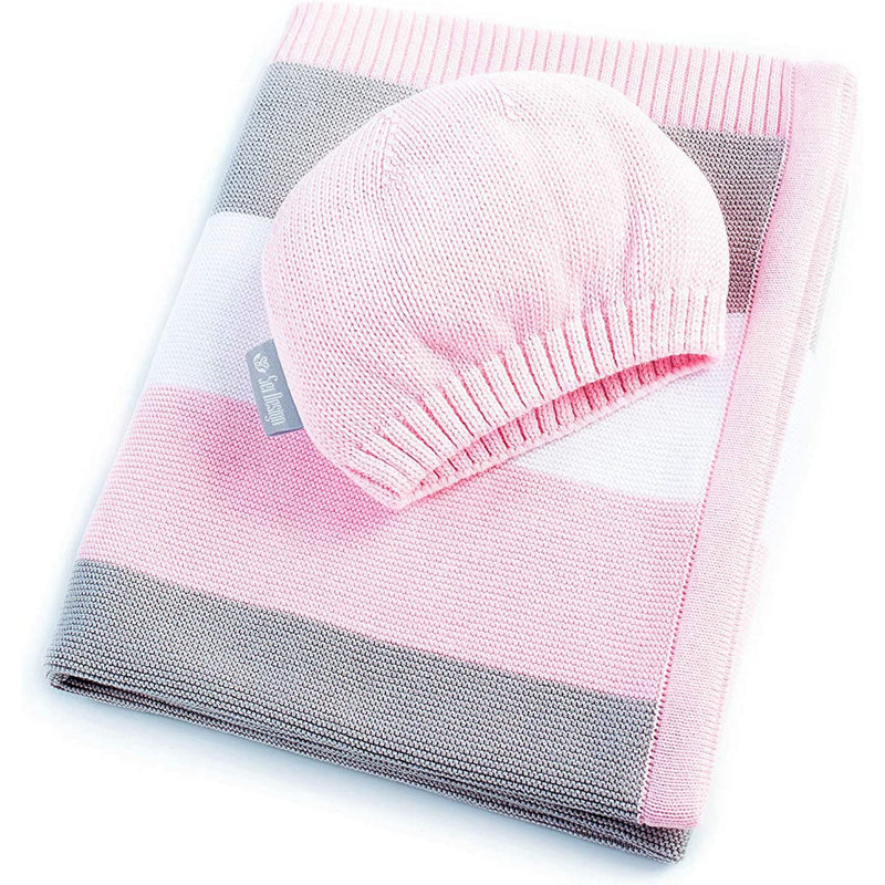 Cotton Baby Blanket, Pink