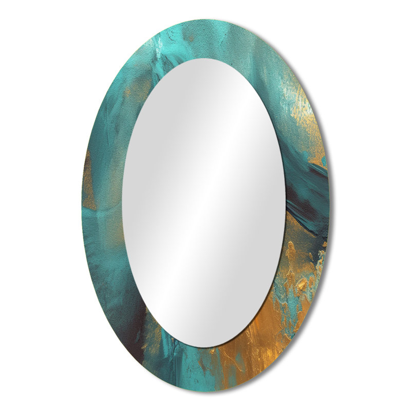 Miroir mural moderne Méditerranée Sunshine II, 36 po x 24 po