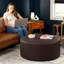 Repose-pieds rond surdimensionné avec repose-pieds Denka-2058121670