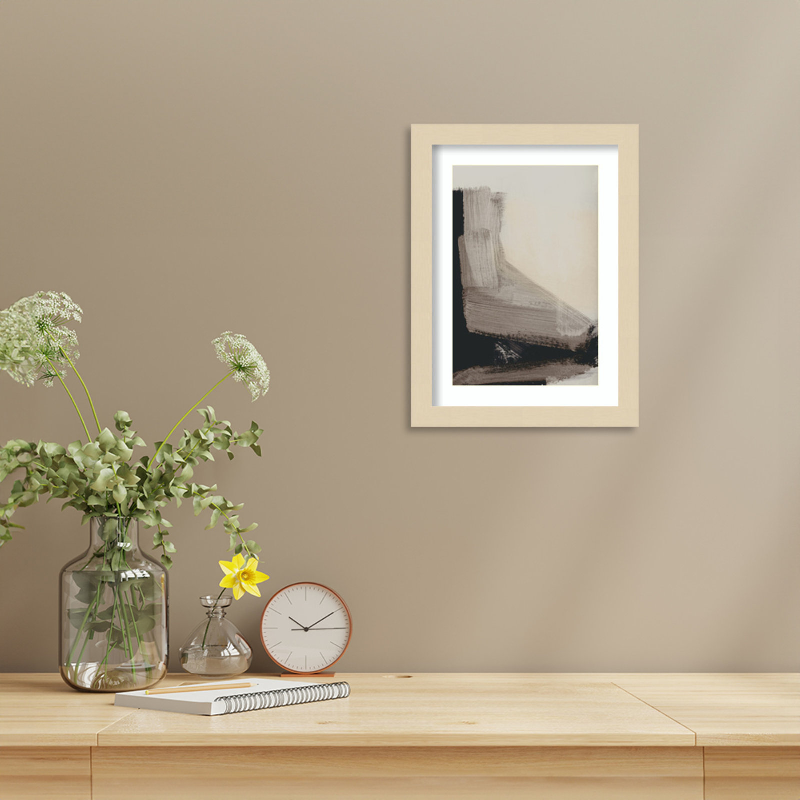 Cleve "Mellow No. 2" Print by Dan Hobday, Brown, 13" H x 10" W