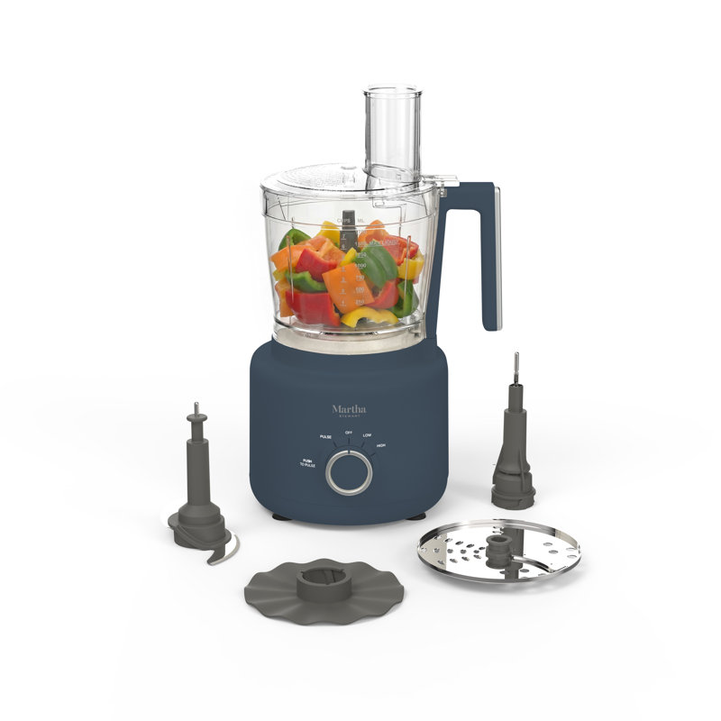 Martha Stewart 10-Cup Food Processor, Indigo, Indigo