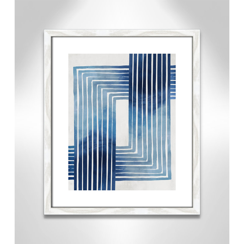 «Lanny In Unison» par Eva Watts - reproduction d'art, Papier avec cadre en bois blanc, H 19 po x l 16 po x P 0,75 po