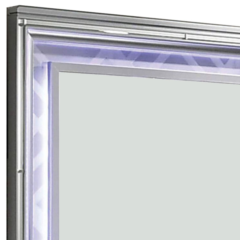 Loreina Wood Flat Wall Mirror