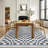 2x6 Washable Runner Rug for Kitchen, Bathroom, Non-Slip, Low Pile, Stain-Resistant, Abstract Checkered Carpet, Entryway, Laundry, Yellow.-866479482