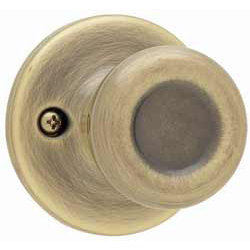Tylo Single Dummy Door Knob, Antique Brass