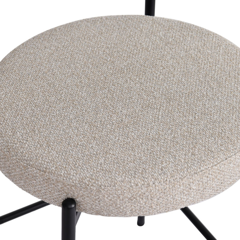 Opaline Upholstered Counter Stool, (Set of 2), Beige