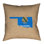 Coussin de coussins en faux lin de coussins oklahoma centers