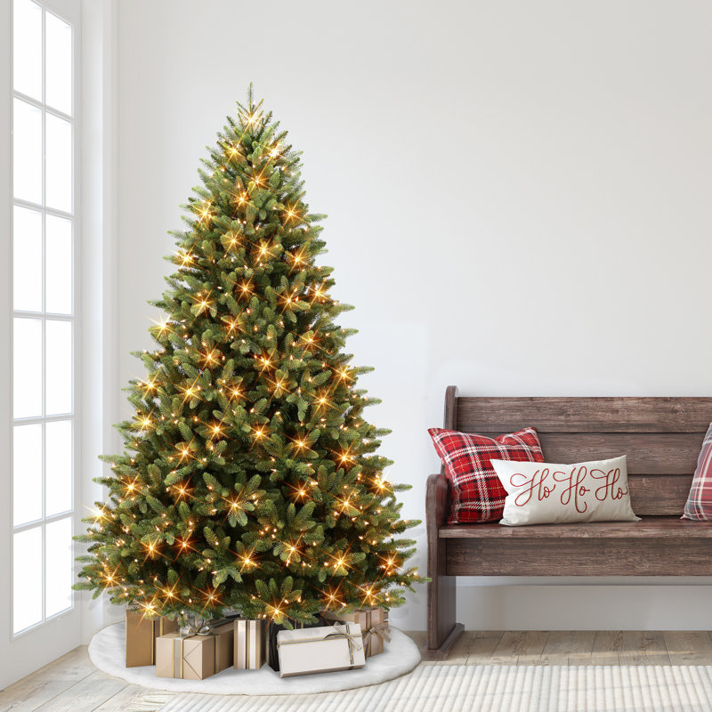 6.5' Lighted Artificial Spruce Christmas Tree