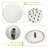 10" Brushed Nickel Shower Kit - Dual Heads With 5 Water Flow Modes Massage, Bubbly, Rain, Rain&Bubbly, Rain&Massage Wall Mounted, Comes Arm, Hose, Adjustment Rod, Enamel Cover, Valve Core-126673669