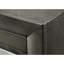 Lit plateforme moderne avec grand lit et bibliothèque, tête de lit et rangement, tablette de rangement de style contemporain en bois au fini gris, bois