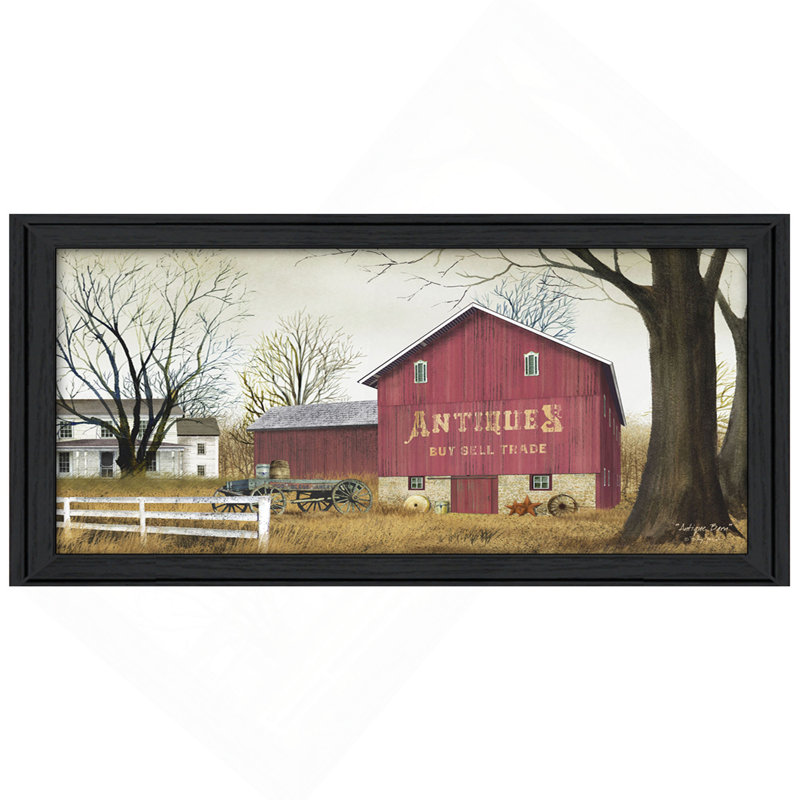 «Antique Barn» par Billy Jacobs, reproduction d'art mural, affiche prête à accrocher