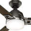 Ventilateur de plafond standard à 3 pales 48 po avec télécommande et éclairage inclus Leoni-17305138