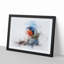 Robin Bird in Abstract - Picture Frame Painting Print-55762694-55762695