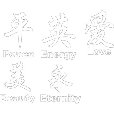 Text & Numbers Non-Wall Damaging Wall Decal