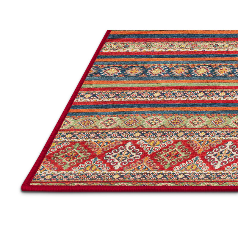 Anglee Southwestern Indoor Rug, Rectangle 5' x 7'