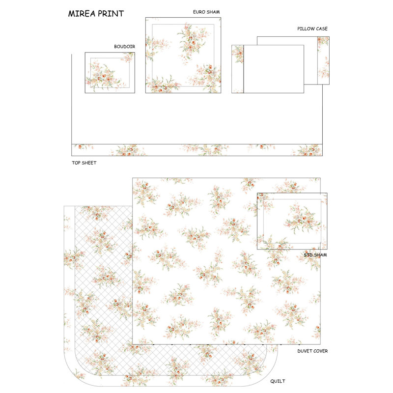 Mirea Sateen Duvet Cover, Indian Corn, King Duvet Cover