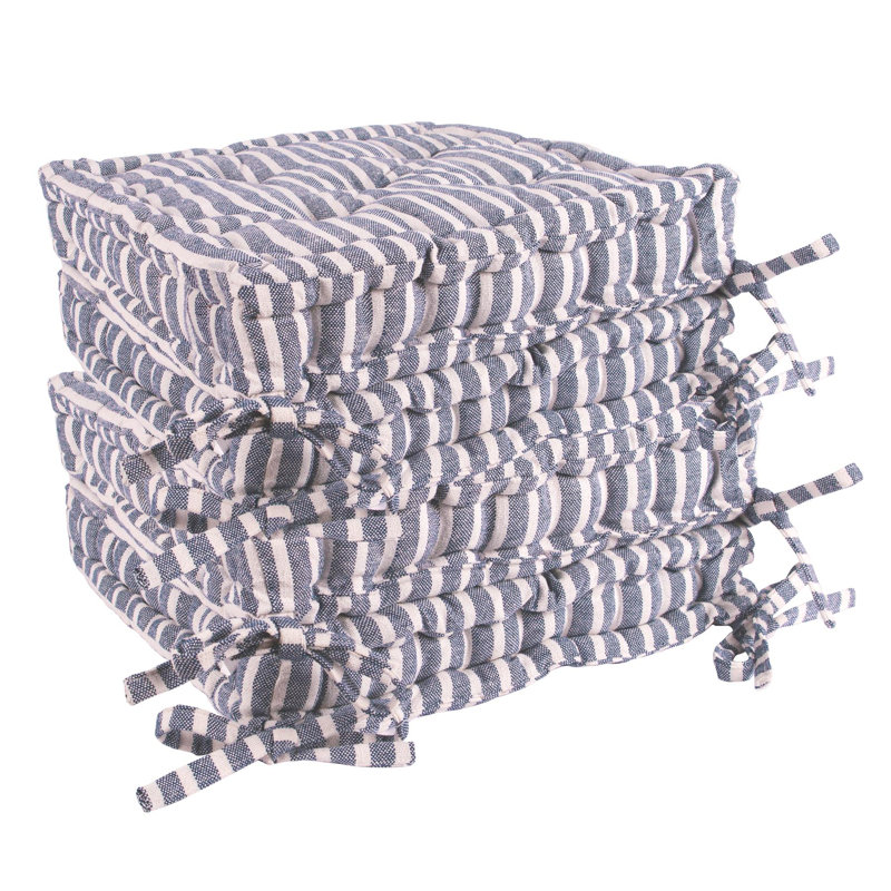 Nicola Spring - French Mattress Seat Cushions - 40cm, Blue